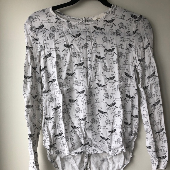 Worn once H&M animal print blouse - Picture 1 of 4